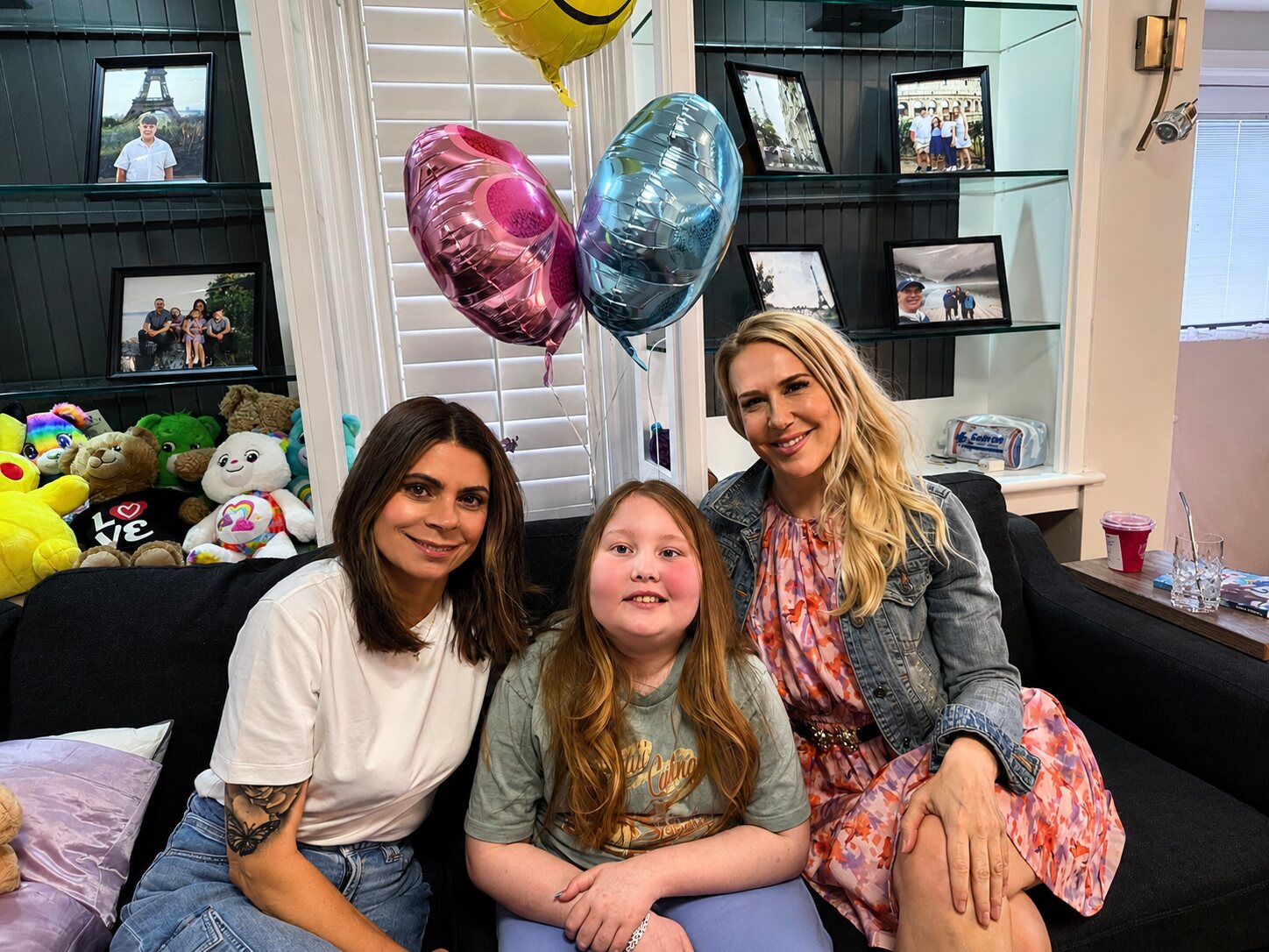 Charlotte with Paula and Jennifer when they first met