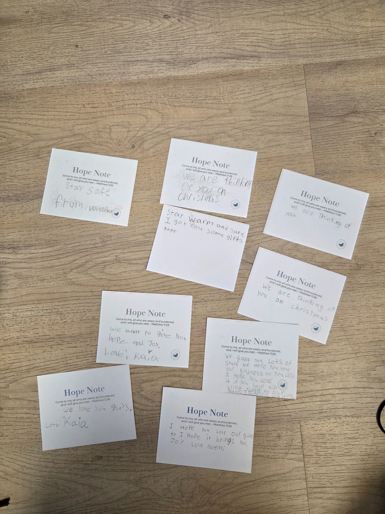 Collection of Hope Notes